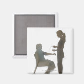 老人健康検査読/血圧 マグネット (正面/裏面)