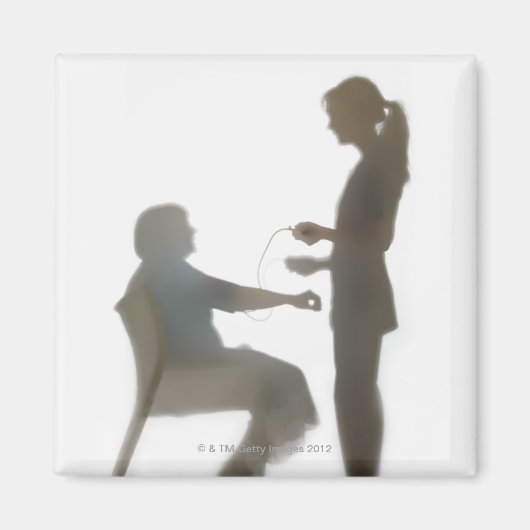 老人健康検査読/血圧 マグネット (正面)