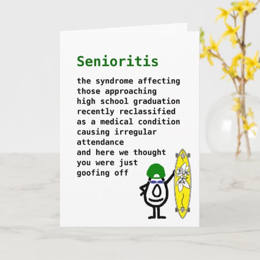 老人性炎 カード (黄色い花)