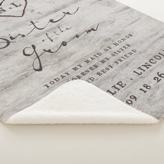 老人樺の木シスターオブザグルームハートフェルト引用文 シェルパブランケット (3/4)