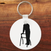 老人歩く枠 キーホルダー (正面)