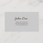 老人生命保険の名刺 名刺 (裏面)