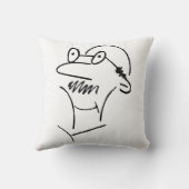 老人笑わされるとおもしろい クッション (裏面)