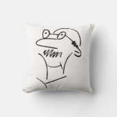 老人笑わされるとおもしろい クッション (正面)