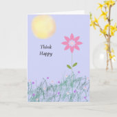 老人考えホーム高齢者向けハッピーカード カード (黄色い花)