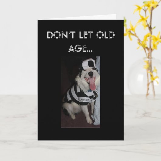 老人誕生日カード カード (黄色い花)