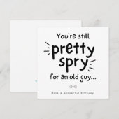 老人誕生日カード ノートカード (正面/裏面)