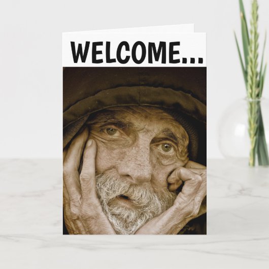 老人誕生日OVER THE HILL Greeting Card カード (正面)