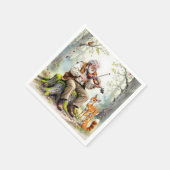 老人遊は森の中のバイオリンだ スタンダードカクテルナプキン (角)