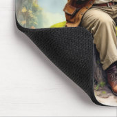 老人遊は森の中のバイオリンだ マウスパッド (コーナー)