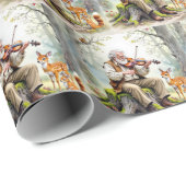 老人遊は森の中のバイオリンだ ラッピングペーパー (ロールコーナー)