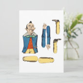 老人風変わり紙人形 カード (スタンド正面)