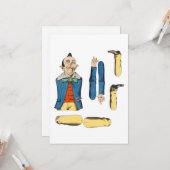 老人風変わり紙人形 カード (正面/裏面インサイチュ)