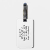 老人魚釣り引退荷物タグ ラゲッジタグ (裏面縦)