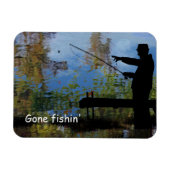 老人魚釣り退職用フレキシブルマグネット マグネット (横)