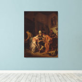 老人 キャンバスプリント (インサイチュ (ウッドフロア))