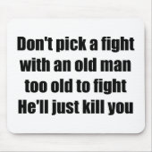 老人 マウスパッド (正面)