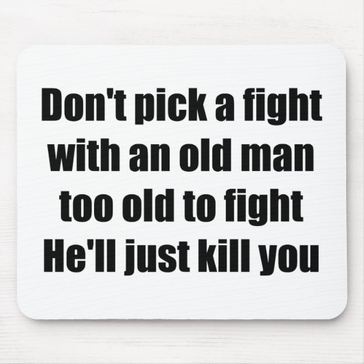 老人 マウスパッド (正面)