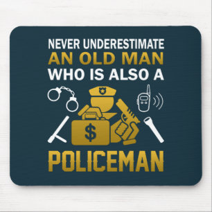 老人-警官 マウスパッド