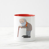 老人mug2 マグカップ (中央)