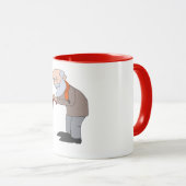 老人mug2 マグカップ (正面右)