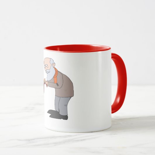 老人mug2 マグカップ (正面右)