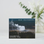 老信家ゲイエザー噴火イエローストーン ポストカード (スタンド正面)