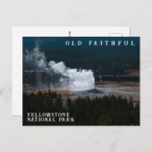 老信家ゲイエザー噴火イエローストーン ポストカード (正面/裏面)