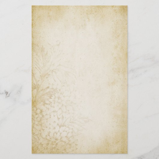 老化させたヴィンテージのスタイルのノート紙 便箋 (正面)