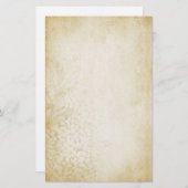 老化させたヴィンテージのスタイルのノート紙 便箋 (正面/裏面)