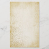 老化させたヴィンテージのスタイルのノート紙 便箋 (正面)