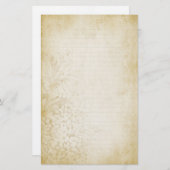 老化させたヴィンテージの花柄はノート紙を並べました 便箋 (正面/裏面)