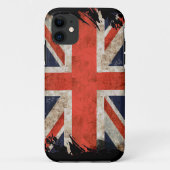 老化させた寸断された英国国旗のiphone 5の箱 Case-Mate iPhoneケース (裏面)