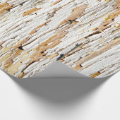 老化させた木抽象芸術の写真撮影のペンキの皮をむくこと ラッピングペーパー (角)