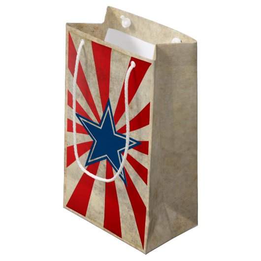 老化させた栄光-赤、白および青 スモールペーパーバッグ (正面アングル)