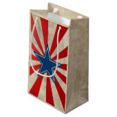 老化させた栄光-赤、白および青 スモールペーパーバッグ (裏面アングル)