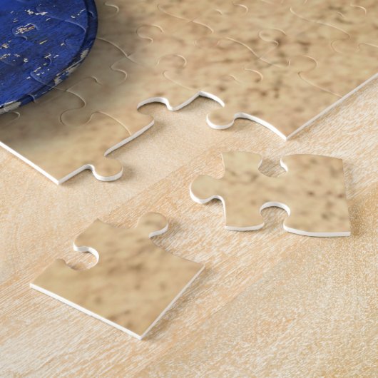 老化させ、擦り切れたなクロアチアの旗のアコースティックギター ジグソーパズル (側面)