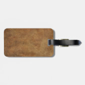 老化させ、擦り切れたなジャマイカの旗のスカル ラゲッジタグ (裏面横)