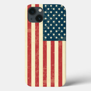 老化した米国旗は衰退しました iPhone 13ケース