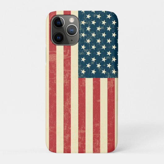 老化した米国旗は衰退しました Case-Mate iPhoneケース (裏)
