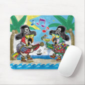 老化するヴィンテージカラフルのオウムのマウスパッド!! マウスパッド (マウス)