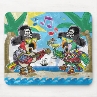 老化するヴィンテージカラフルのオウムのマウスパッド!! マウスパッド