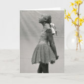 老化する小さいダンサー14 カード (黄色い花)