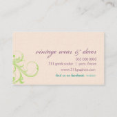 "老化するGC |焦らすTurquoisePurpleLime " 名刺 (裏面)