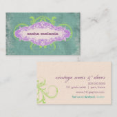 "老化するGC |焦らすTurquoisePurpleLime " 名刺 (正面/裏面)