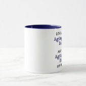 老化のヒッピーの焼損のマグ マグカップ (中央)