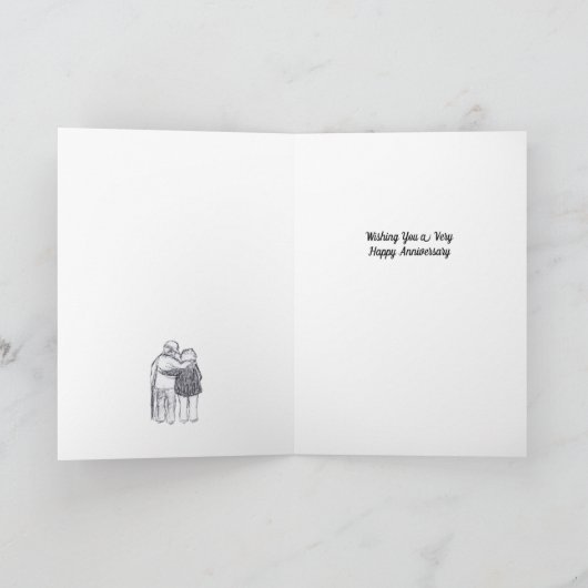 老夫婦の記念日 カード (内部)