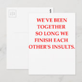老夫婦結婚した ポストカード (正面/裏面)