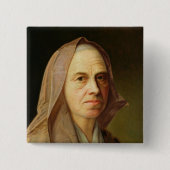 老女 缶バッジ (正面)