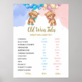 老妻の物語のサインをクマ ポスター (正面)